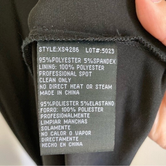 Xscape women’s black jeweled rhinestone halter full length dress size 10. - Picture 7 of 9